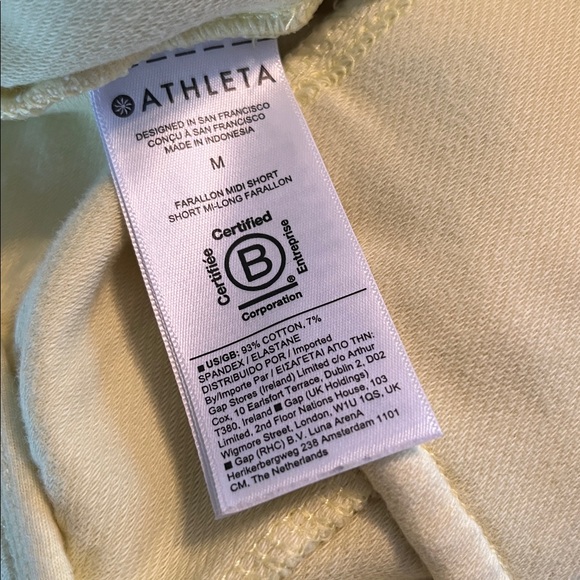 Athleta Yellow High Waisted Farallon Midi Short - Picture 16 of 16